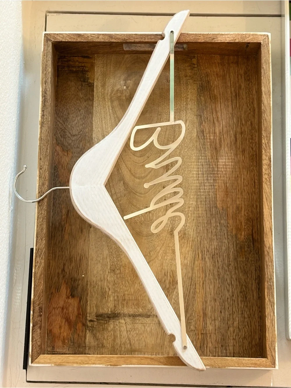 'Bride' Wooden Wedding Hanger